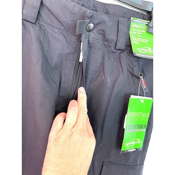 Obermeyer Cargo II Snow Pants Juniors Size 14 Nylon Waterproof Black NWT New - Picture 9 of 12